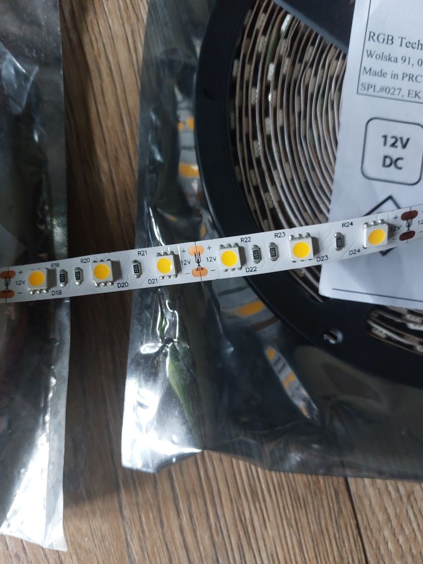 Taśma LED 10m barwa ciepła