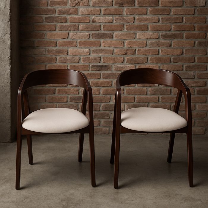 Promocja,Krzesło z litego drewna, Zestaw 4 sztuk