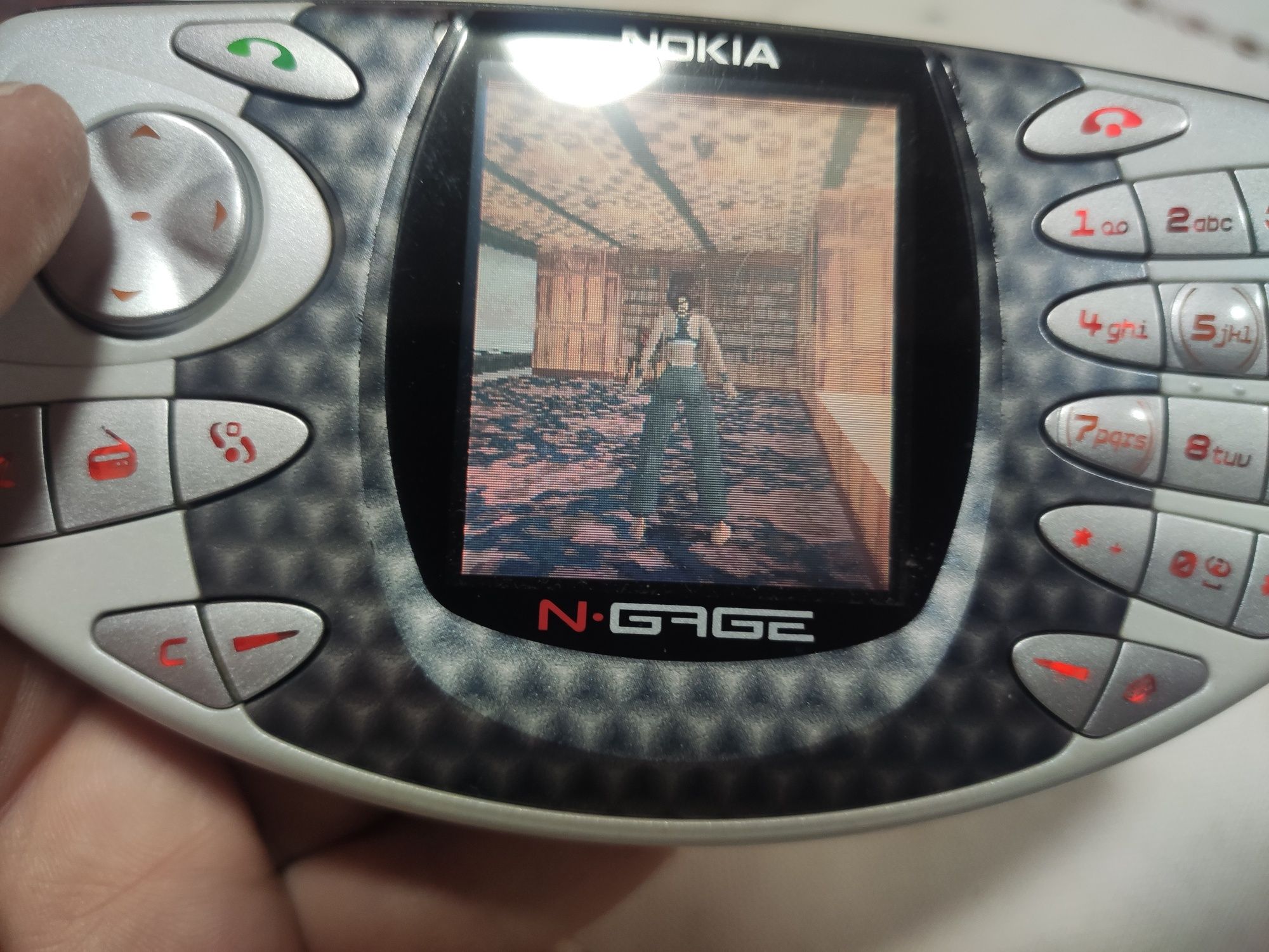 Nokia N gage com 7 jogos e carregador