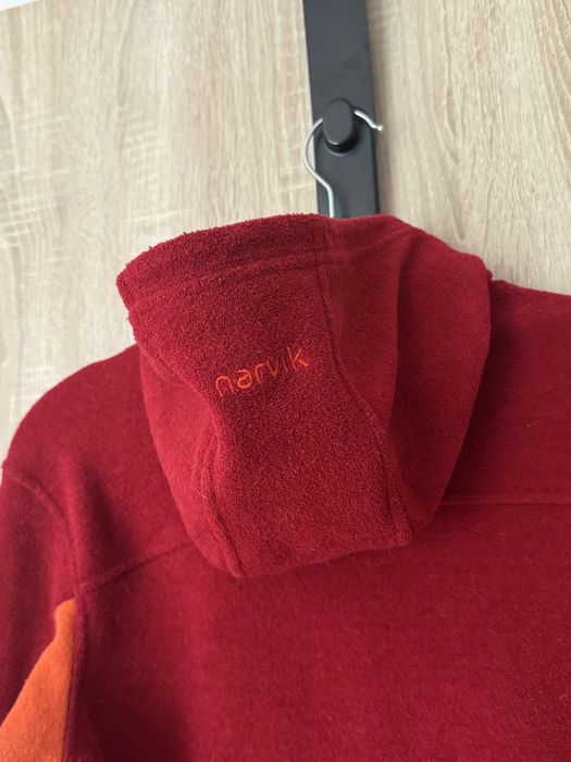 Bluza Norrona S M kurtka polarowa z kapturem logowana Eschler