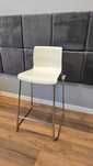 IKEA GLENN Stołek barowy - biały/chrom 66 cm