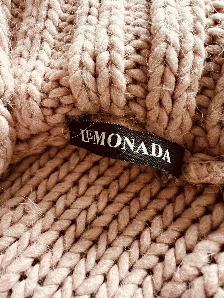 Różowy sweter Lemonada duży golf, stójka