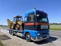 Transport maszyn do 14ton Laweta Pomoc drogowa 24h Uslugi transportowe