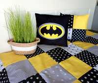 Narzuta Patchwork Marynistyczna Batman Kapa 200x120cm