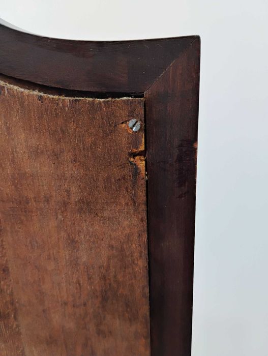 Espelho toucador vintage em madeira maciça mogno