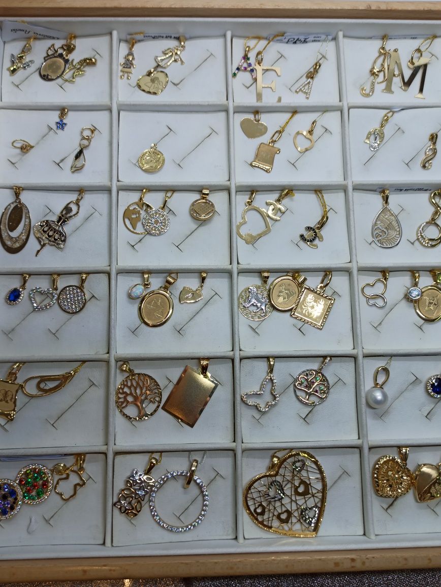 Złota zawieszka próby 585 ciekawy wzór złoto 14 karatowe sklep certyfi