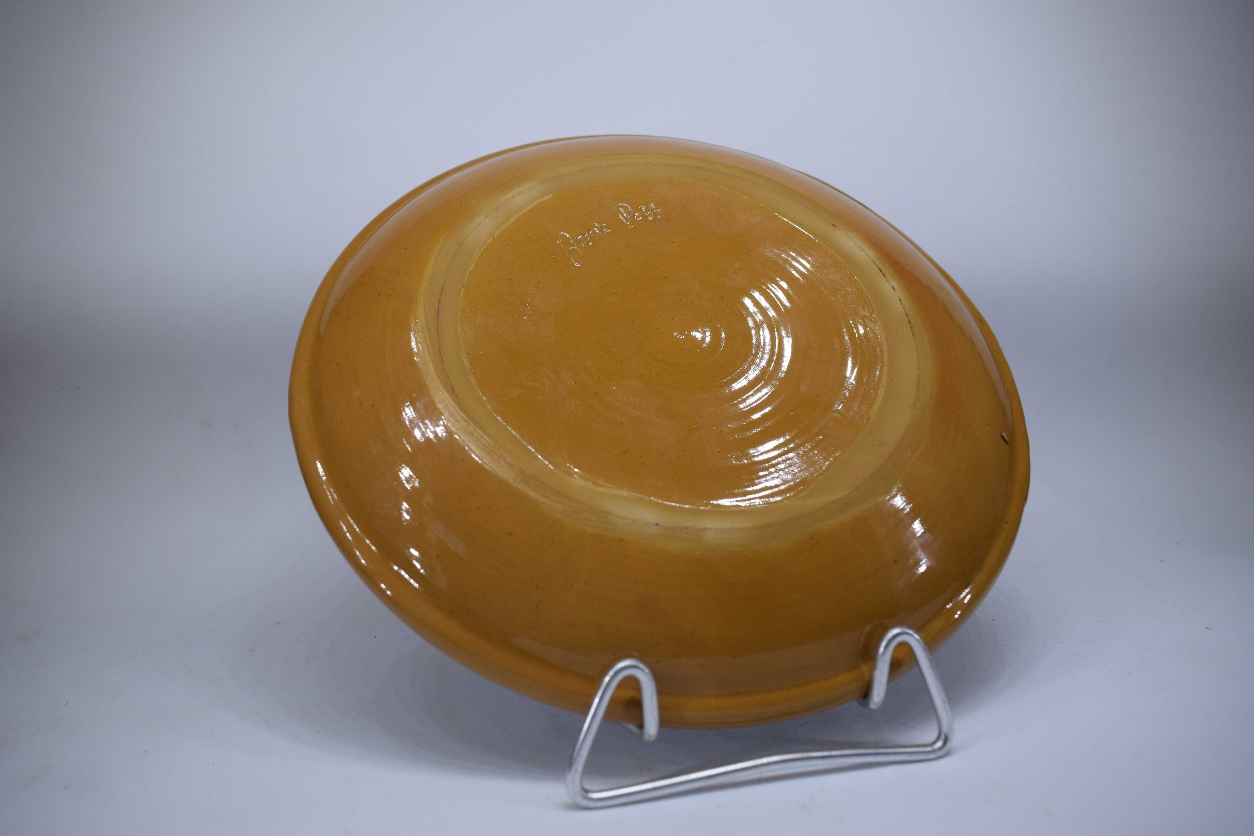 Stary ceramiczny talerz ozdobny Jessie Pott Design Vintage
