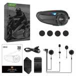 Interkom Motocyklowy Ejeas Q8 DO 6 KIEROWCÓW JEDNOCZESNIE Radio Fm Bt