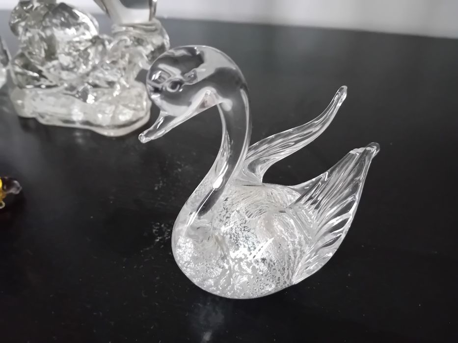 Zestaw szklanych figurek
