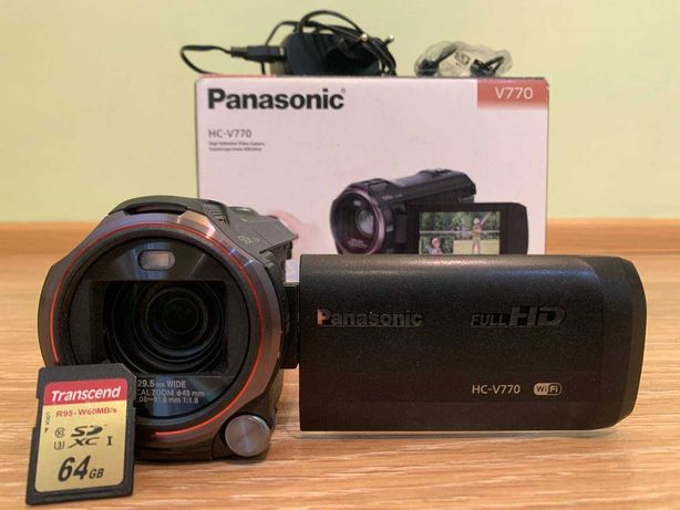 Видеокамера Panasonic HC-V770 в идеальном состоянии