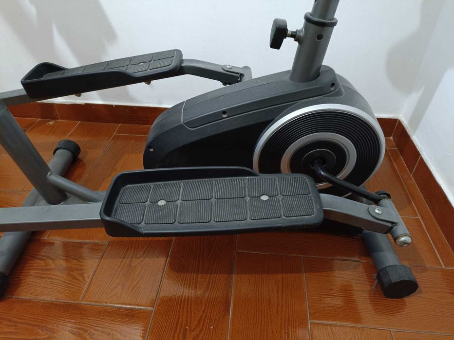 Bicicleta Elíptica Híbrida Fitness - com banco, 8 Níveis