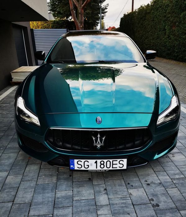 Maserati Quattroporte Polski Salon Bezwypadkowy Faktura 23% Folia PPF SQ4 Gran Sport Carbon