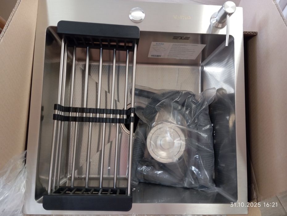 Кухонна мийка нержавіюча сталь декор 40*50,50*50,54*48 handmade 3/08м