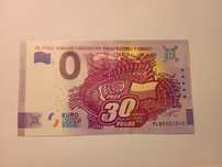 Banknot 30 finał WOŚP 0 euro