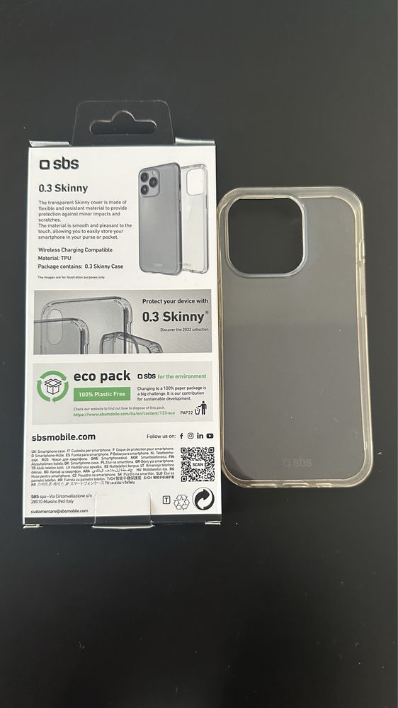 Transparentny gel case obudowa iPhone 14 pro sbs