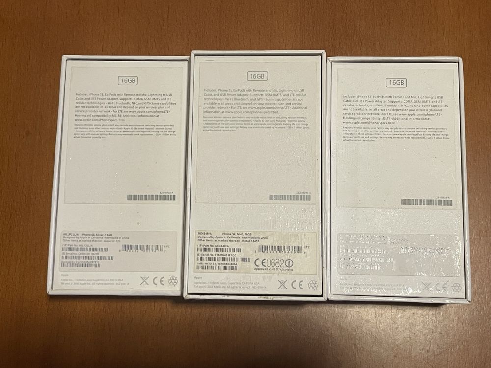 Caixa iPhone SE - silver/Rose/Gold | Completa com manuais e sim tool.