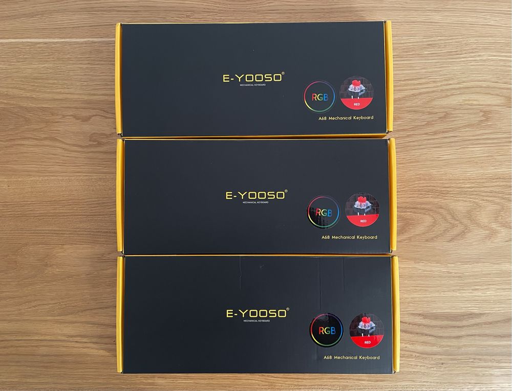 НОВІ Механічні Клавіатури E-YOOSO A68RGB (RED SWITCH)