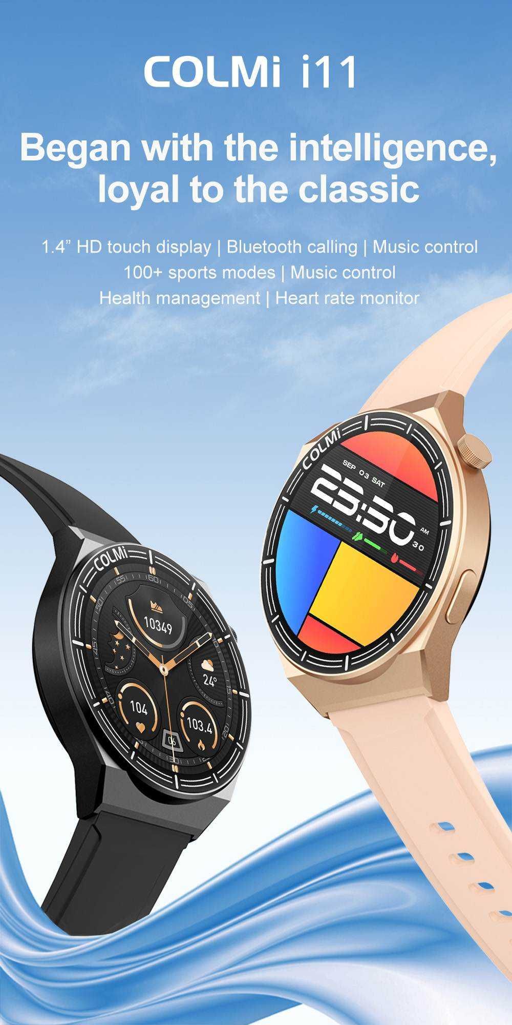 2x SmartWatch Colmi i11 dla Niej i dla Niego
