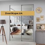 Дзеркальні двері купе 2500х1600