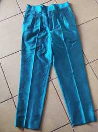 Made in spain spodnie 100 jedwab naturalny silk m l