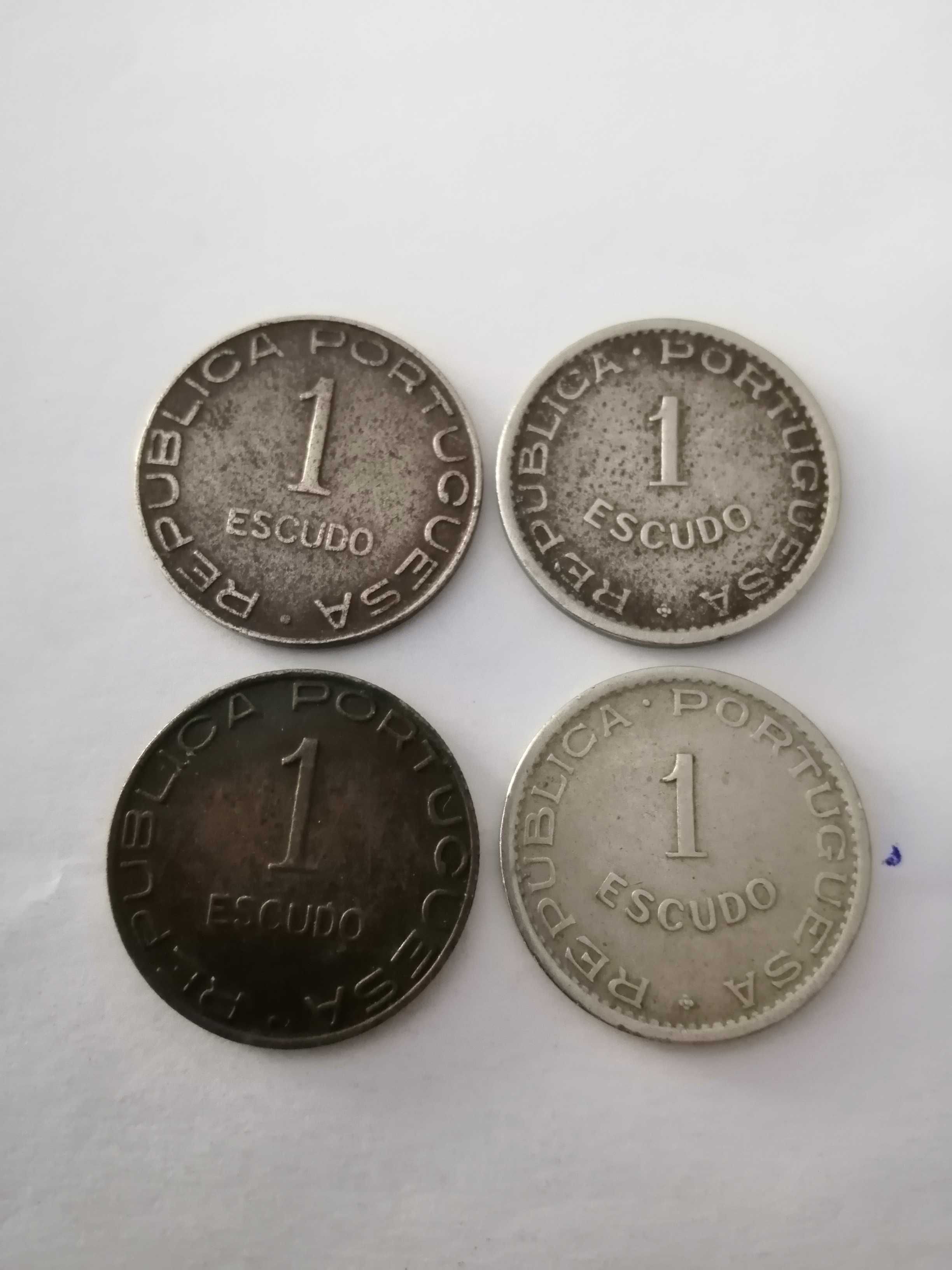 Moedas. Moçambique 1 escudo 1936, 1945, 1950, 1951