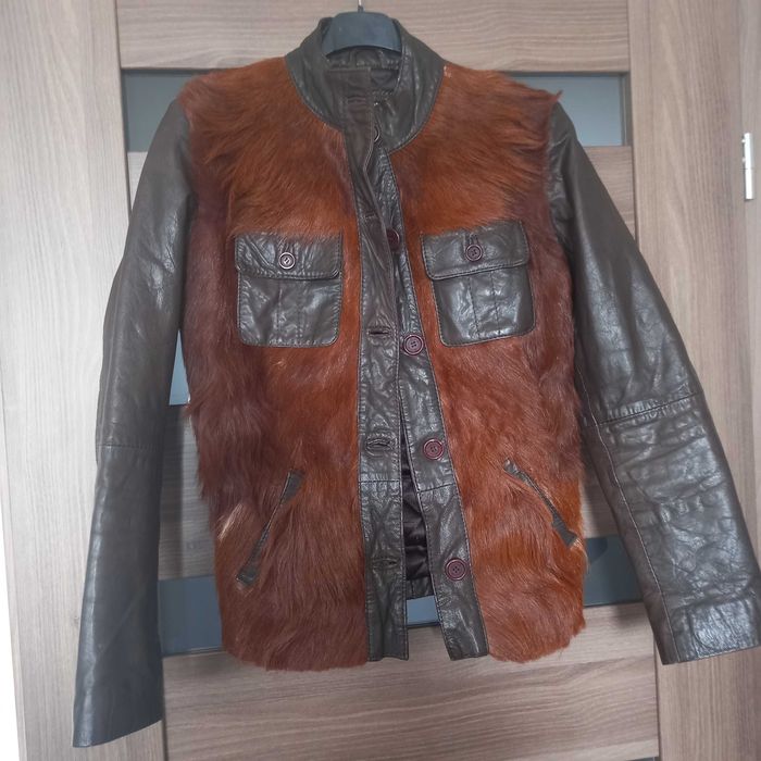 Damska kurtka ze skóry MORGAN rozmiar M. styl vintage.