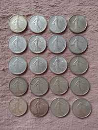 5 Franków, Srebro, zestaw 20 monet.