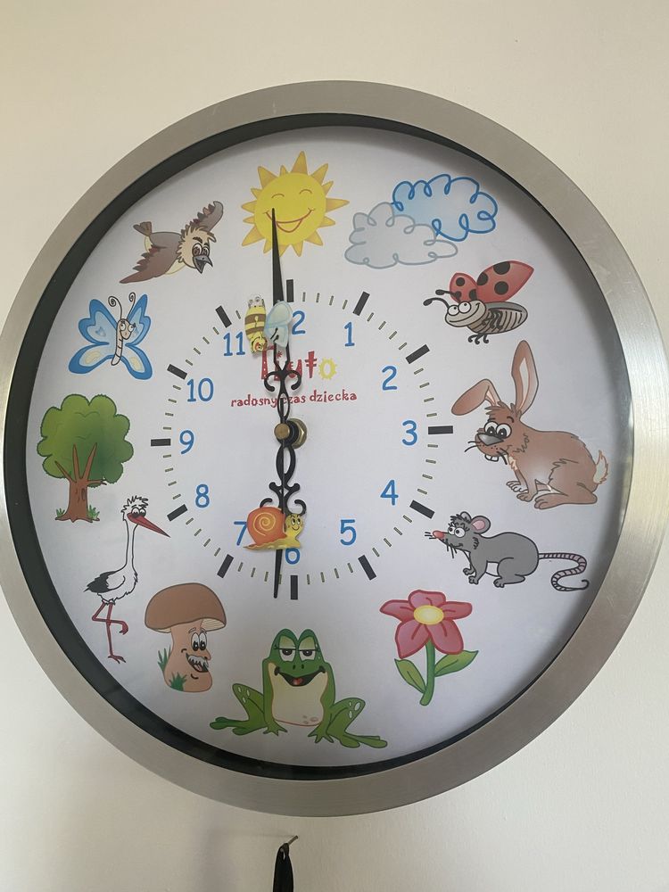 Zegar zegarek ścienny dla dzieci