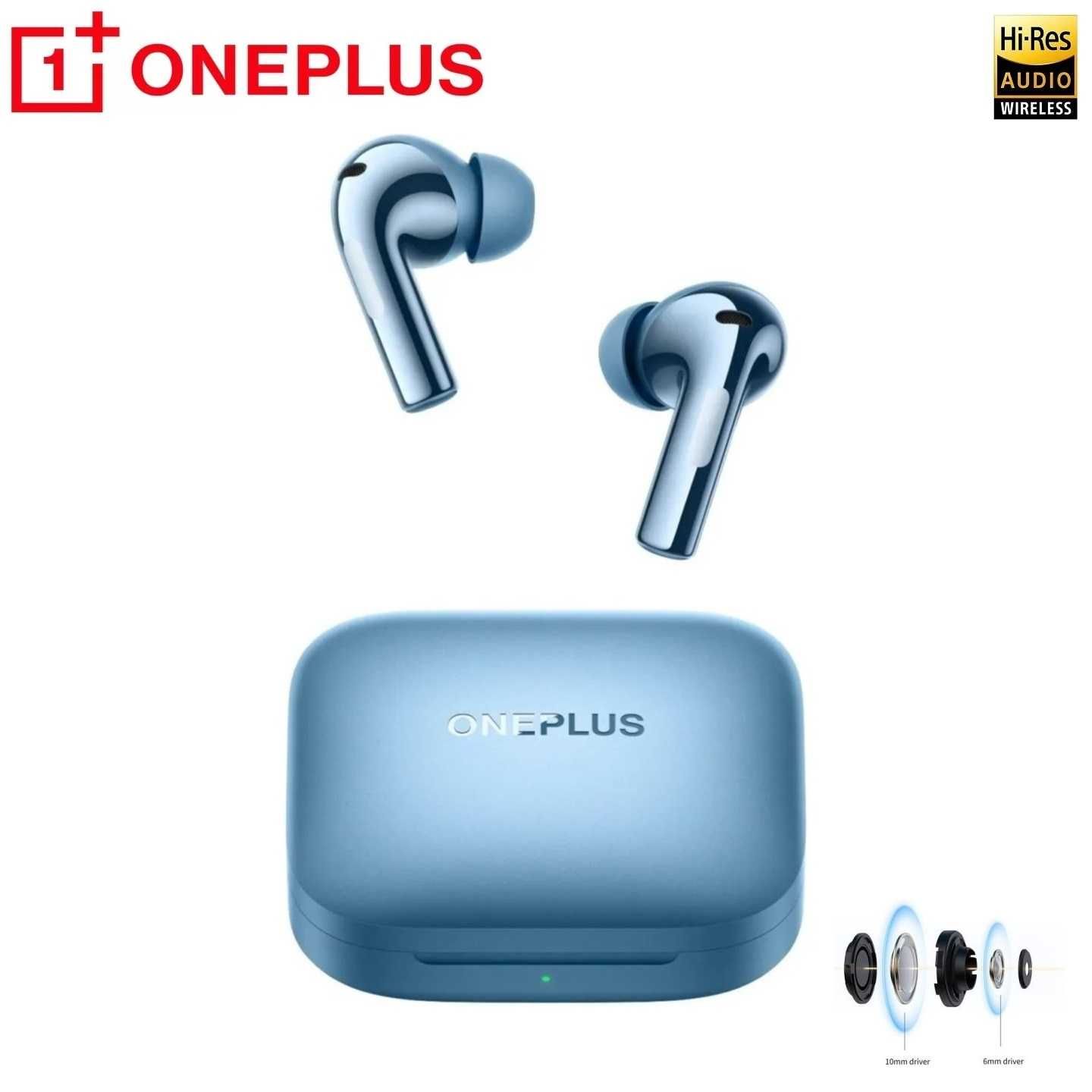 ⇒ OnePlus Buds 3 Global (Grey/Blue) - наушники с BT5.3/ LHDC/ANC 49dB