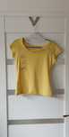 T-shirt bluzka top koszulka żółta S 36 M 38 elastyczna vintage y2k
