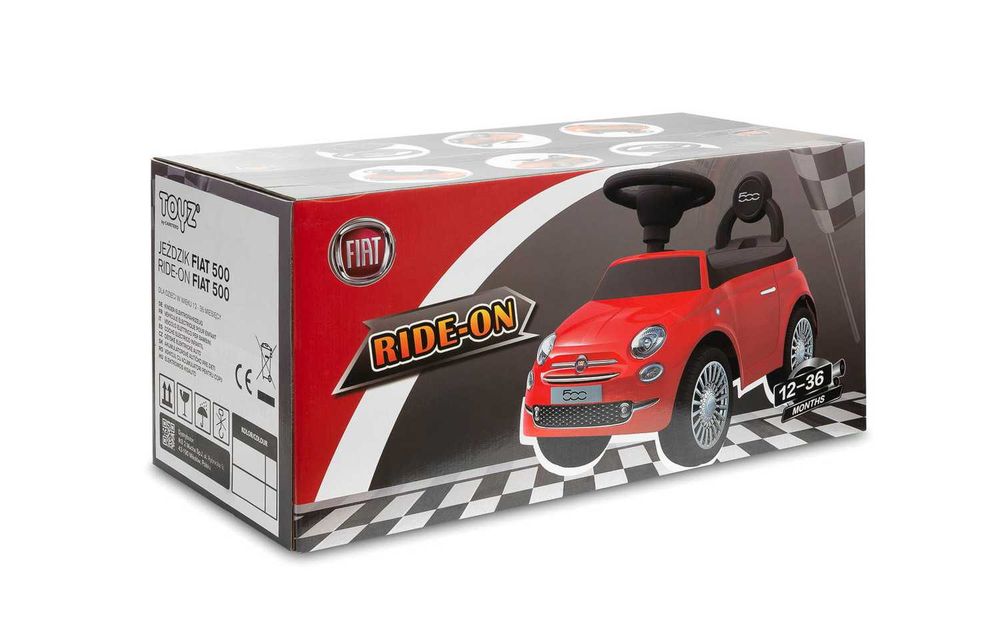 Popychacz Jeździk Auto FIAT 500 dla dziecka autko