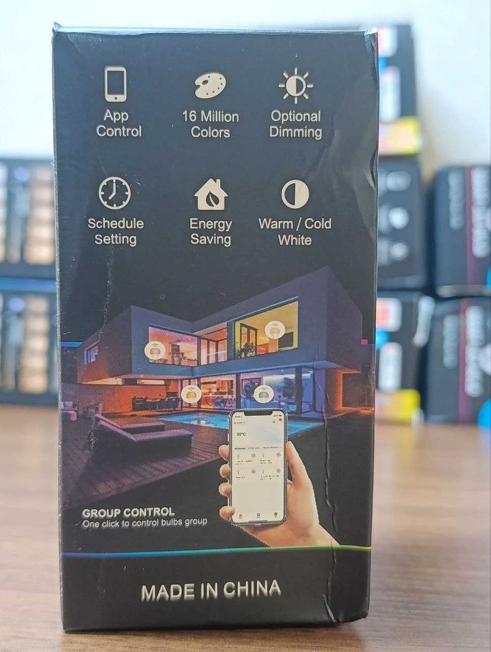 Умная цветная лампа,Bluetooth Smart LED Bulb Tuya 15W E27