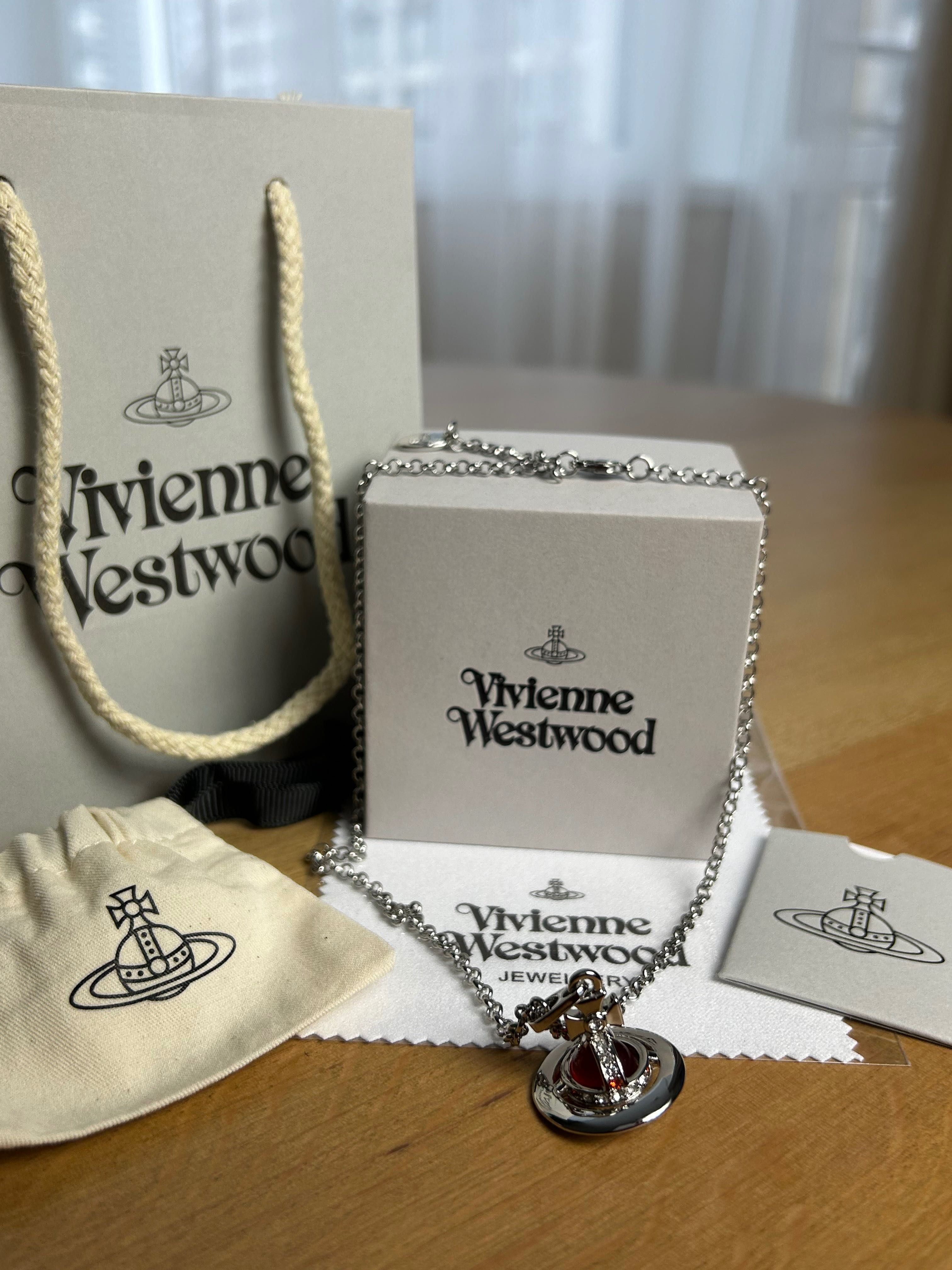 Vivienne Westwood Tiny Orb Red підвіска кулон подвеска