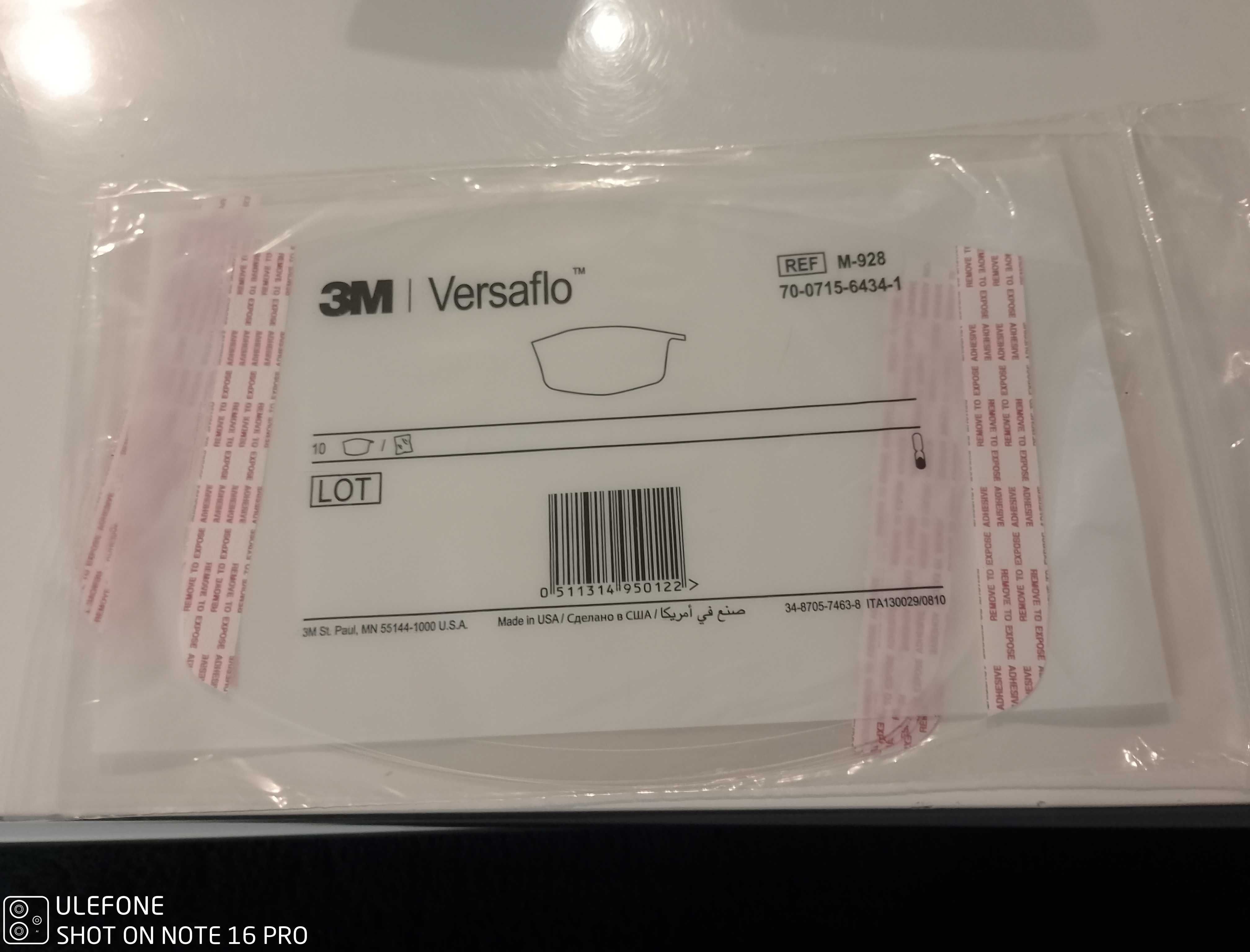 3M versaflo m-928, folie ochronne.