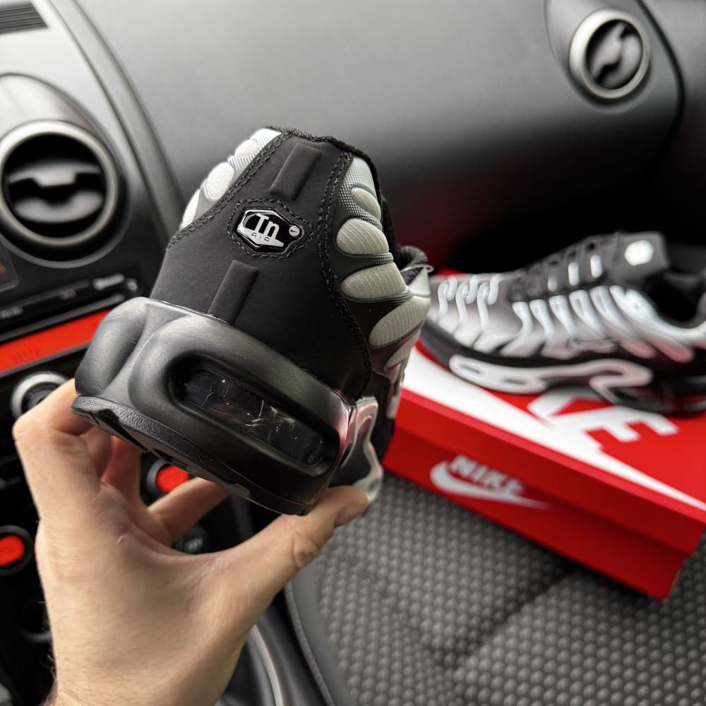Чоловічі зимові термо кросівки Nike air TN plus black white Gore Tex