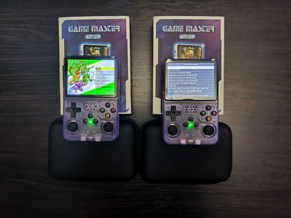 Портативні ретро приставки R36S на Linux, 64 ГБ + 64 ГБ