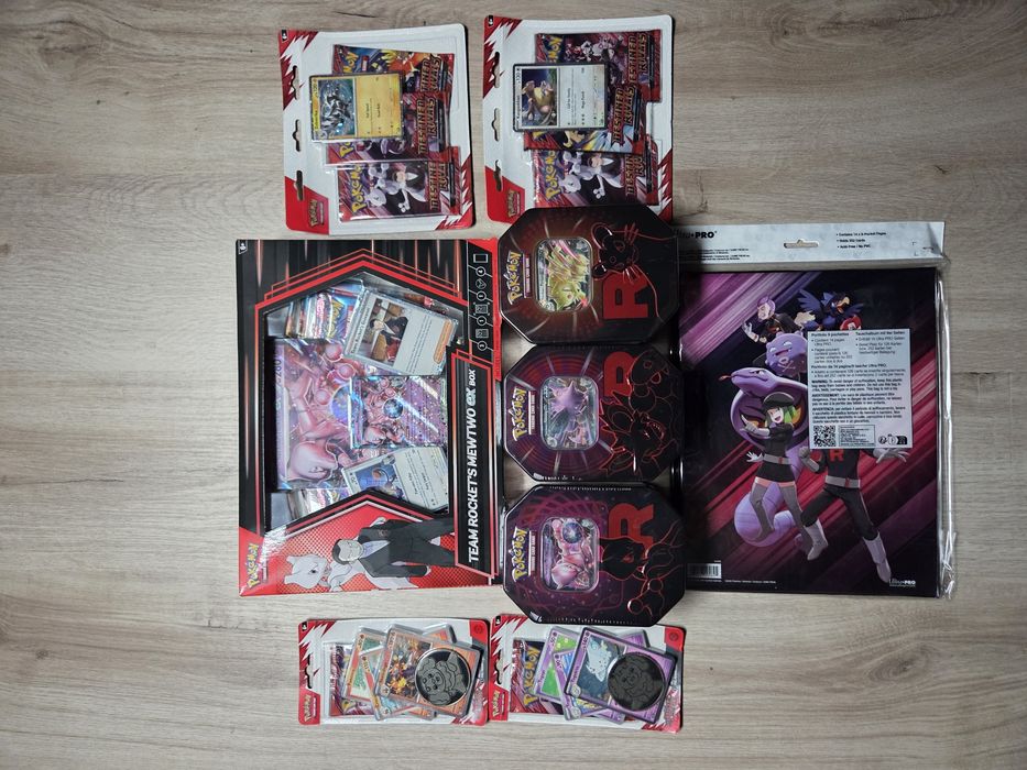 Pokemon TCG Destined Rivals Blister, Booster, Mewtwo Box, Album