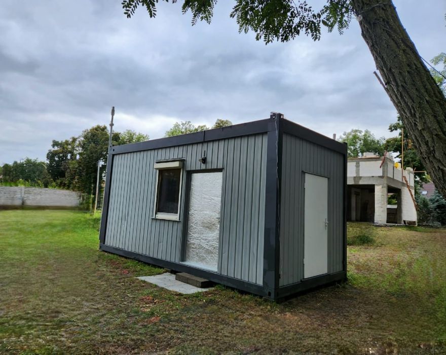 Kontener mieszkalny 6m pokój i łazienka gotowy do użytkowania