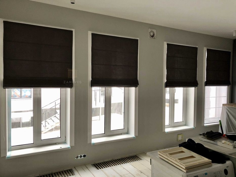 Рулонные шторы на окна. Тканевые ролеты, день ночь. Жалюзи из ткани