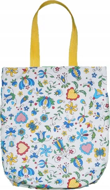 Bawełniana Torba Shopperka Torebka Shoperka na Zakupy Folk Folklor