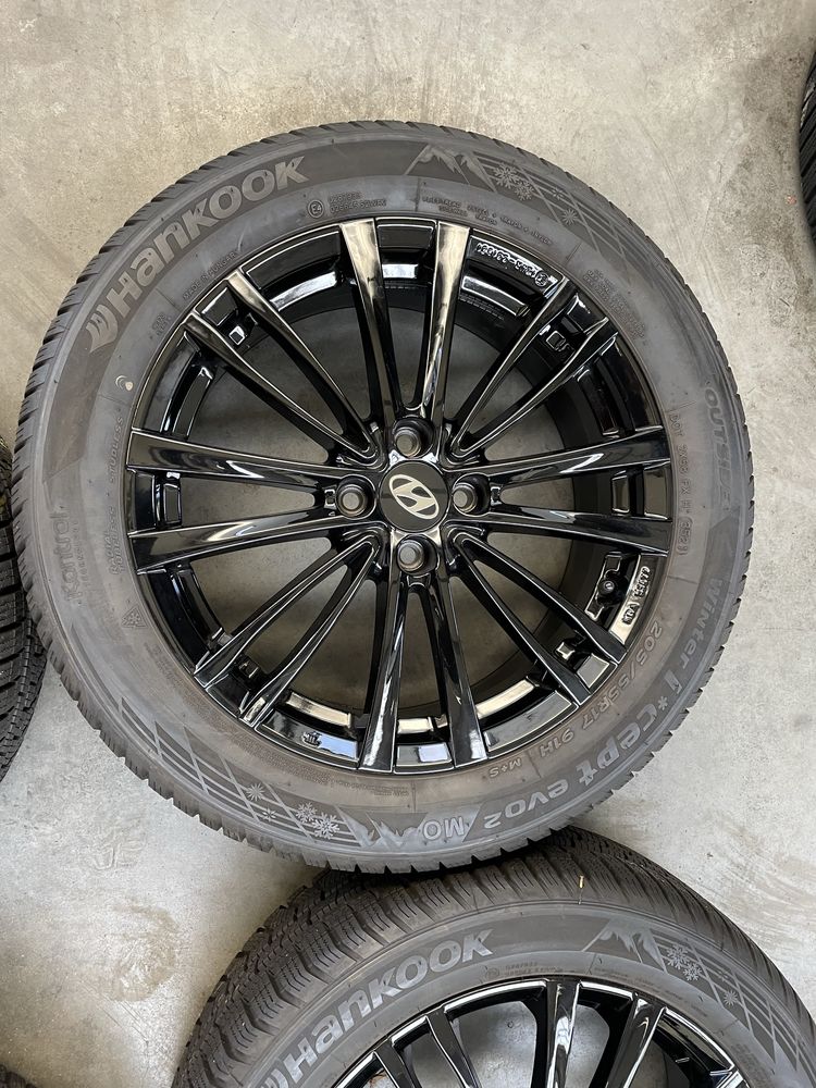 4x opony 205/55/17 hankook zimowe stan idealny 2021 rok