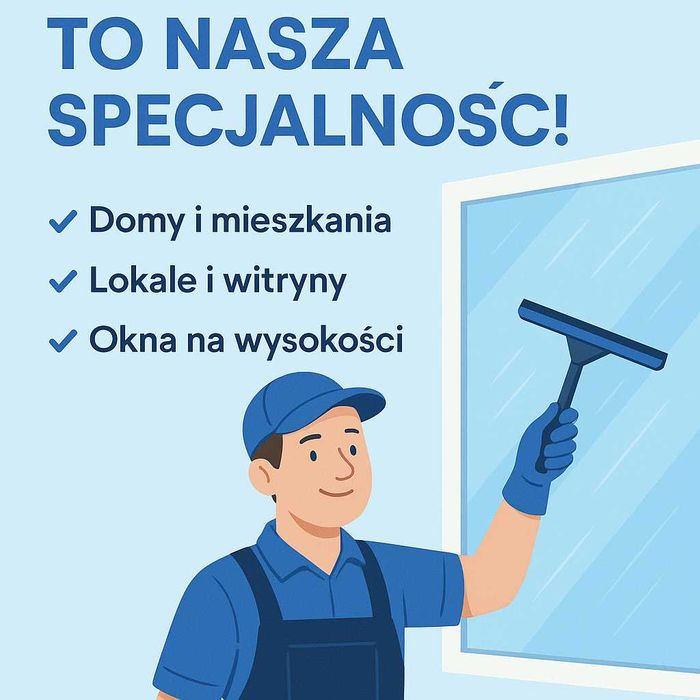 Mycie okien - witryny, wysokościowe, biura, domy – Poznań i okolice