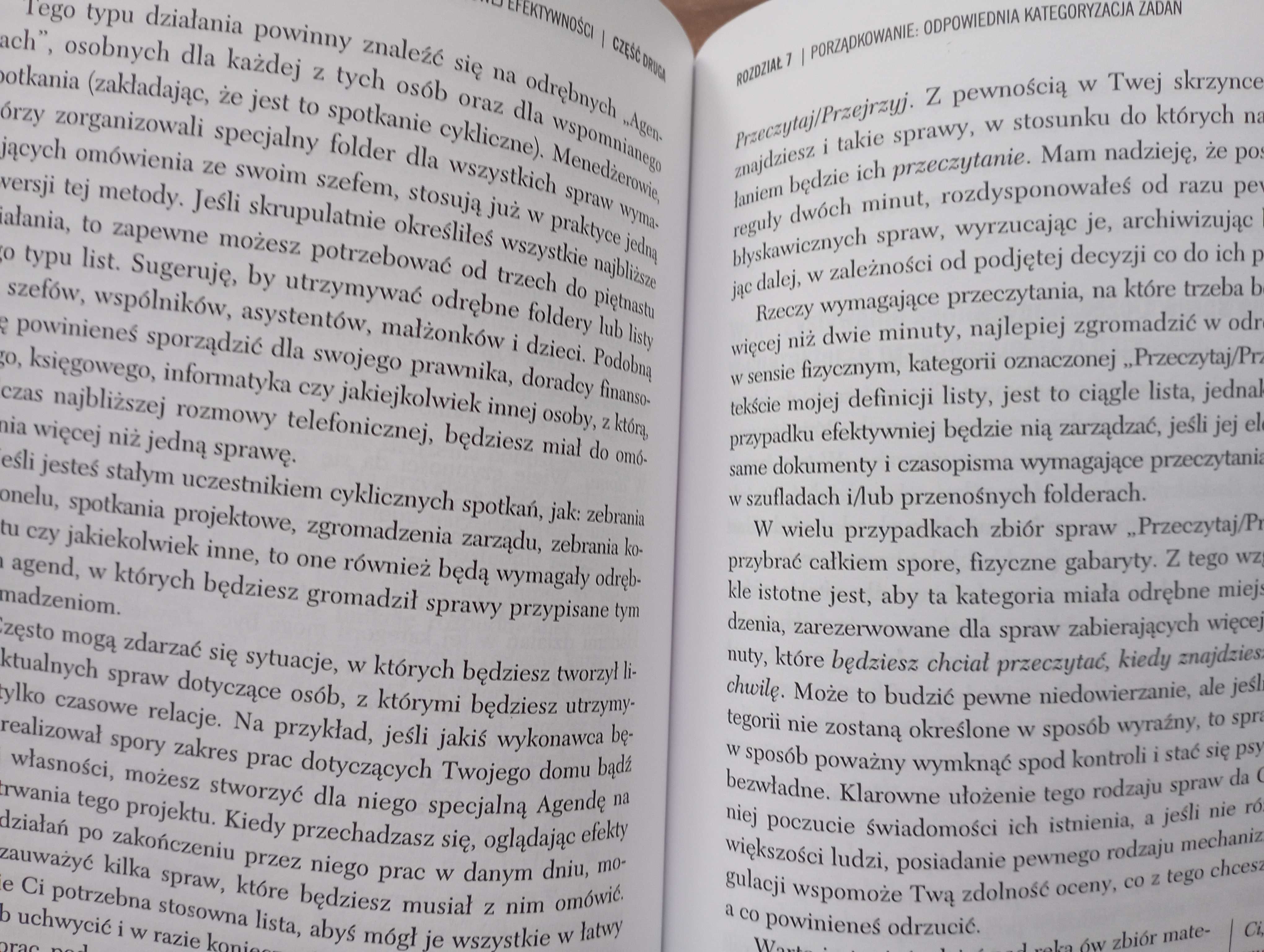 Sztuka efektywności Skuteczna realizacja zadań David Allen