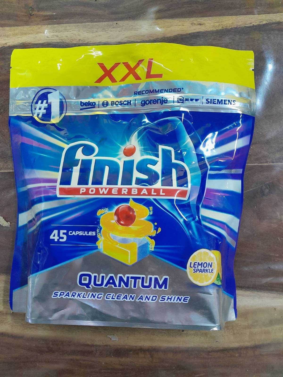 Таблетки посудомийної машини Finish Quantum Lemon 45 шт ОРИГІНАЛ!