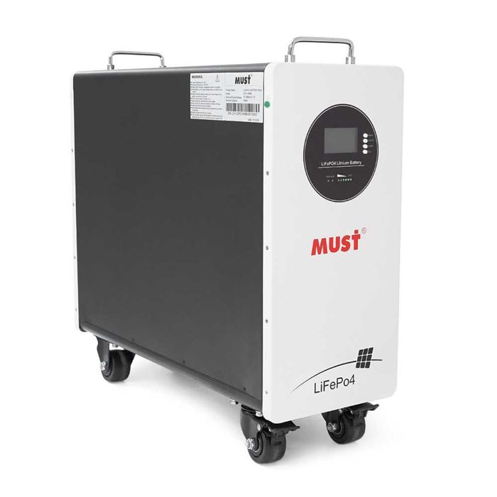 Акумуляторные батареи Must LiFePO4 12,8V; 25,6V; 51,2V