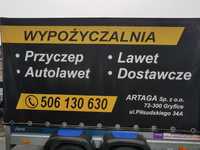 Wypożyczalnia przyczep i lawet