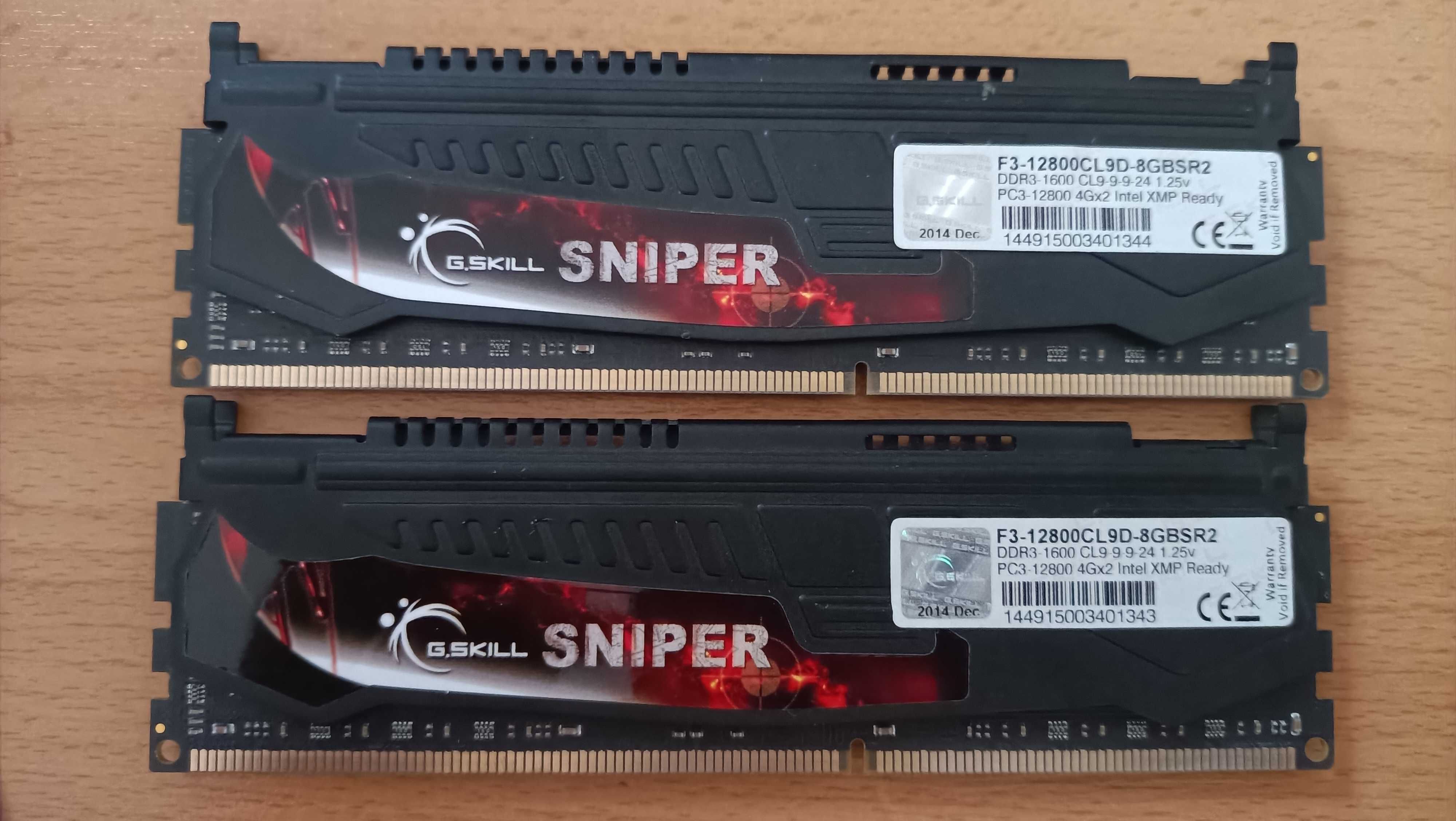 G.Skill Sniper - Memórias RAM (x2) - 4GB Cada - 1.25v