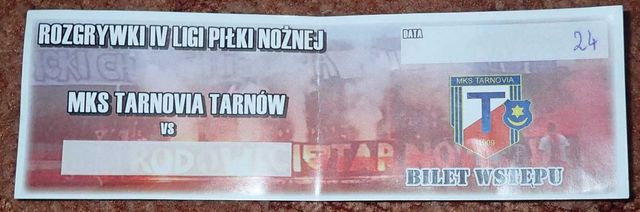 Bilet kolekcjonerski Tarnovia Tarnów