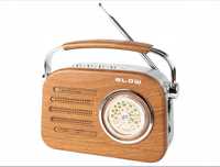 Radio retro brazowe