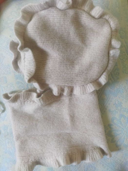 шапка берет жіноча тепла комплект